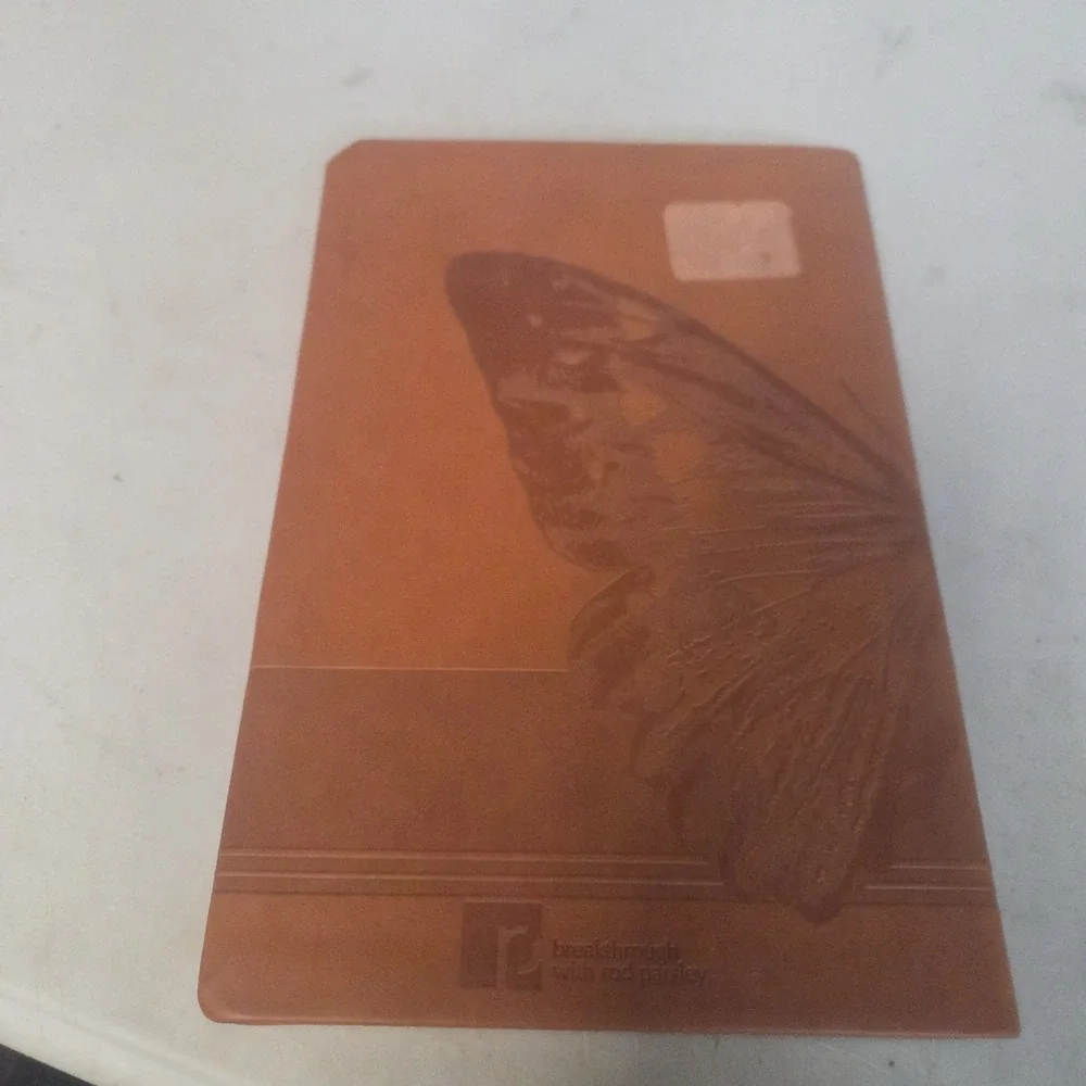 Butterfly Journal Leather Soft Breakthrough Healing Rod Parsley Brown Lined